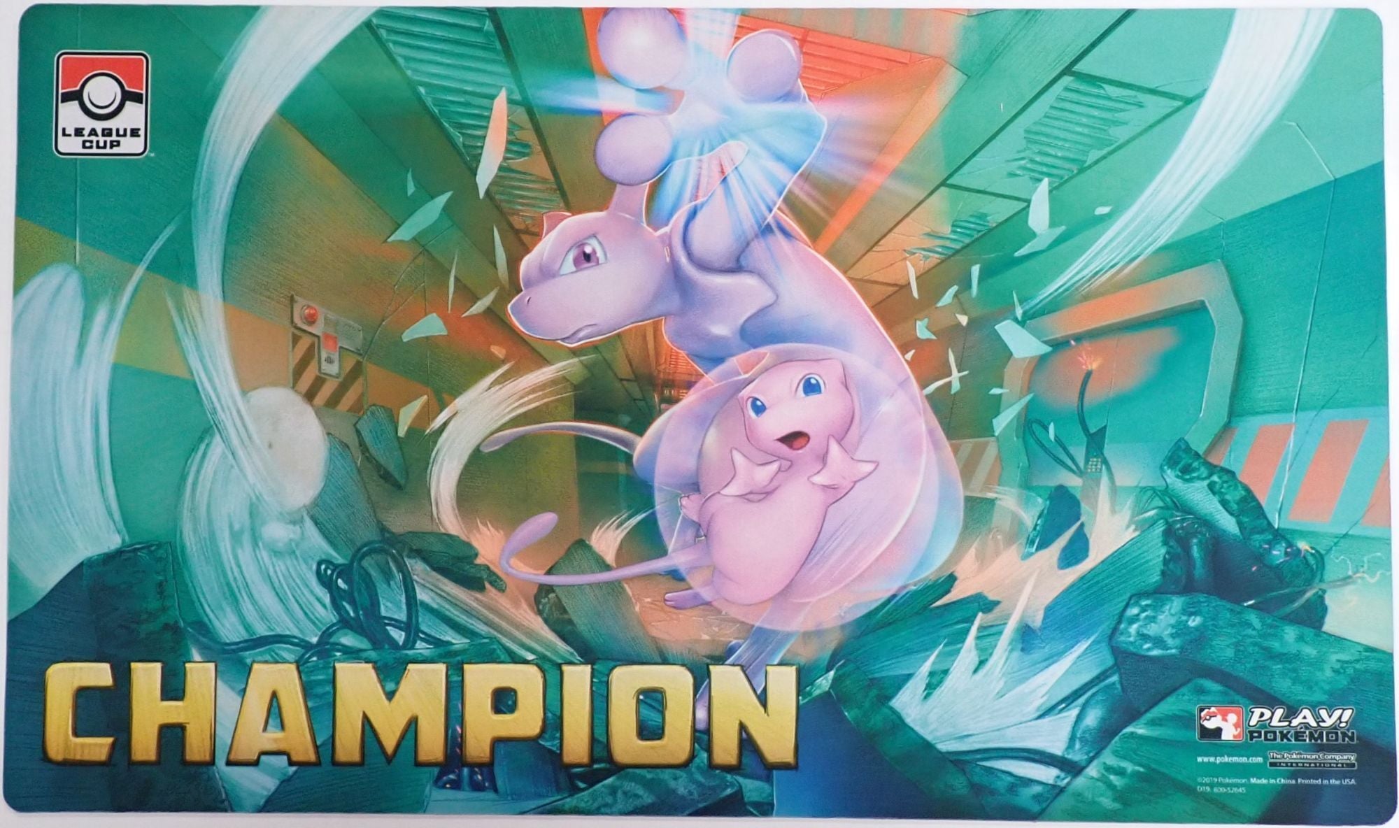 プレイマット League Cup 2019 ミュウツー&ミュウ CHAMPION