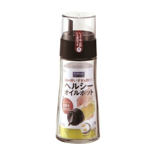 ヘルシーオイルポット（大） アスベル ブラック 200ml