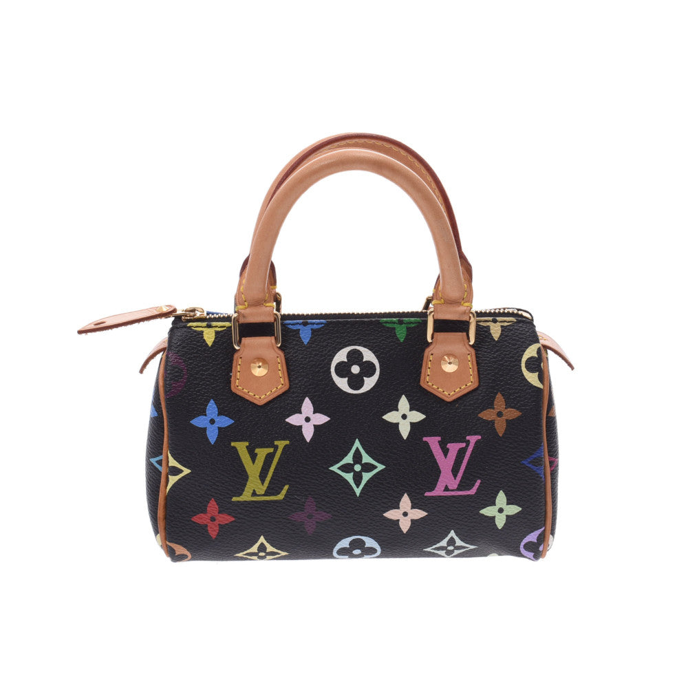 LOUIS VUITTON ルイヴィトン マルチカラー ミニスピーディ 2WAYバッグ ノワール M92644 レディース モノグラムマルチカラー ハンドバッグ ABランク 中古 