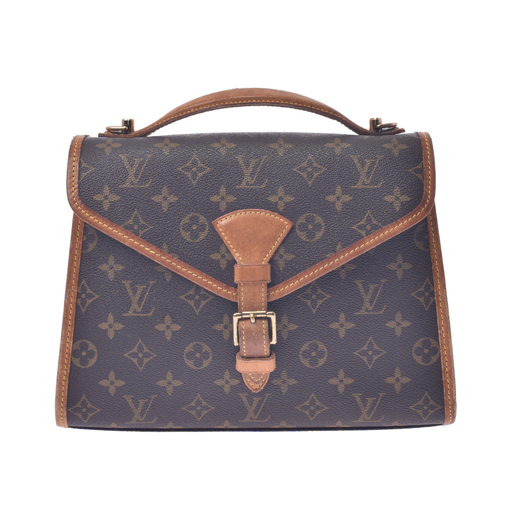 LOUIS VUITTON ルイヴィトン モノグラム ベルエア 2WAYバッグ ブラウン M51122 ユニセックス モノグラムキャンバス ハンドバッグ Cランク 中古 