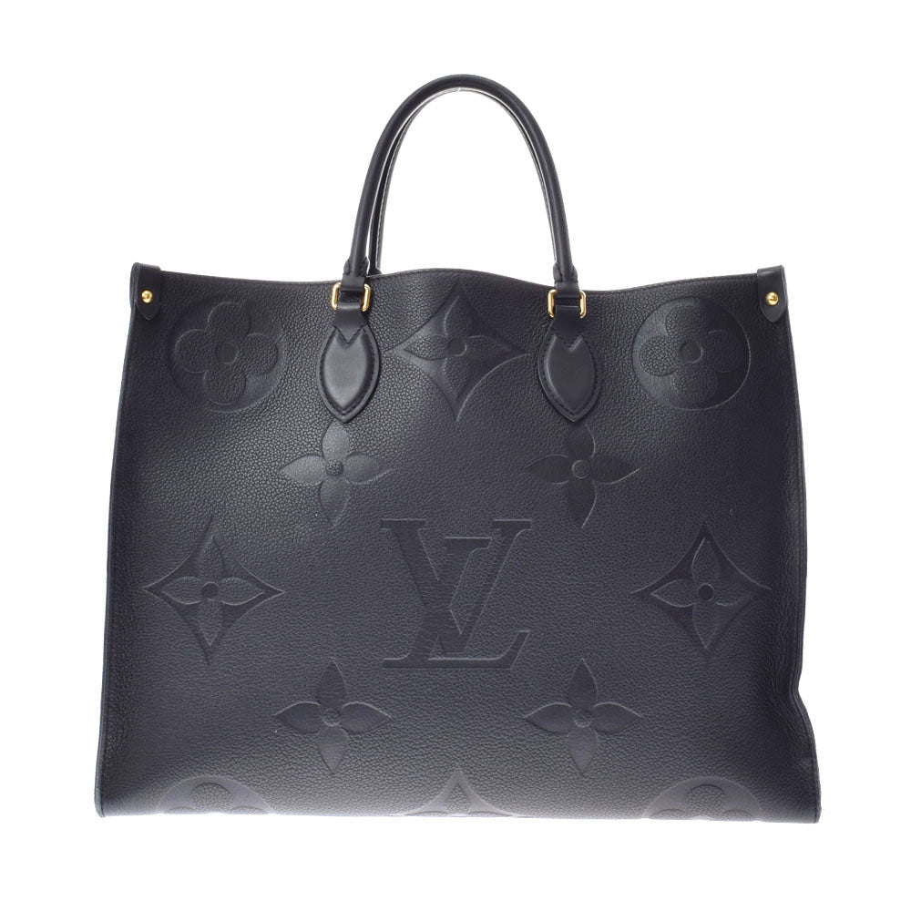 LOUIS VUITTON ルイヴィトン モノグラム アンプラント オンザゴーGM 2WAYトート ノワール M44925 ユニセックス レザー ハンドバッグ ABランク 中古 