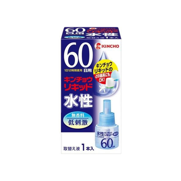 大日本除虫菊 水性キンチョウリキッド 60日 無香料 取替液 1P FC627NY