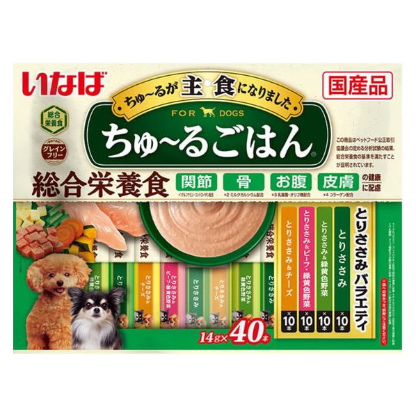 いなば ちゅーるごはん とりささみバラエティ 14g×40本 FC050RK