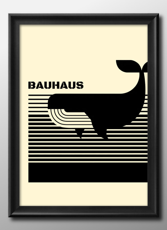 13600　ポスター　絵画　A3サイズ『BAUHAUS　バウハウス』アート　イラスト　デザイン　上級マット紙　北欧