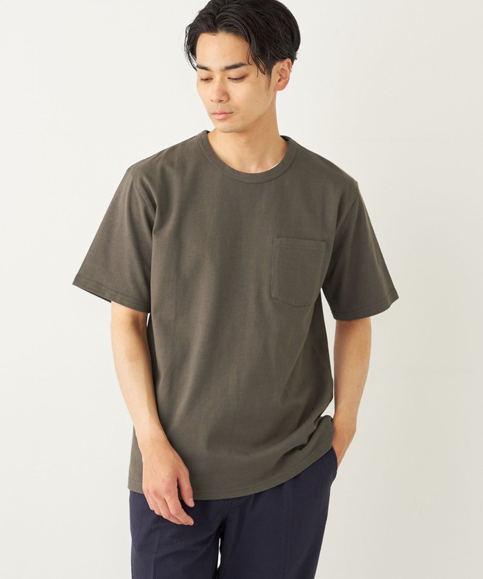 シップスカラーズ　メン/SHIPS Colors:USAコットン  ポケット TEE