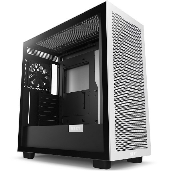 NZXT ミドルタワー型PCケース H7 FLOW ブラック＆ホワイト CM-H71FG-01