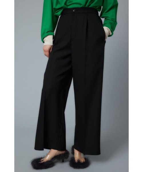 Center press wide pants