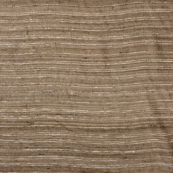 【アウトレット特価品】AKFS63LBRN（GL085）インド タッサーシルク(Tussar silk) 手織り生地