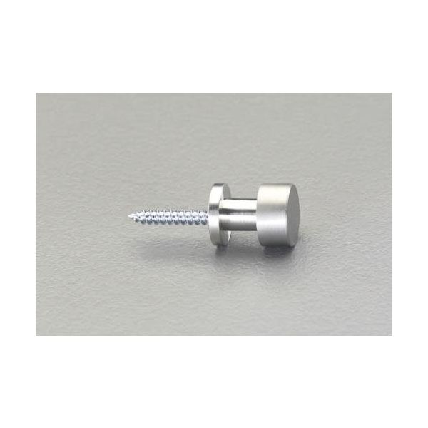 エスコ φ12x12.5mm フック・ねじ付(真鍮) EA951DA-8 1セット(15個)（直送品）