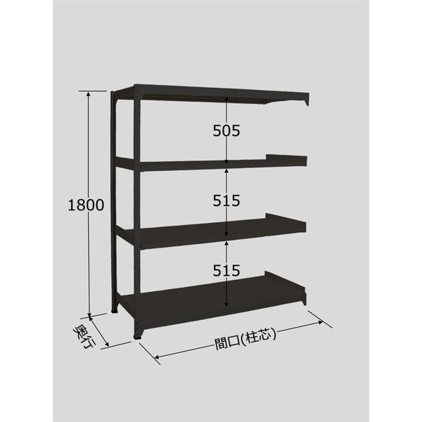 サカエ ラークラック(ブラック/150kg/高さ1800/連結) RLK-1744R 1台（直送品）