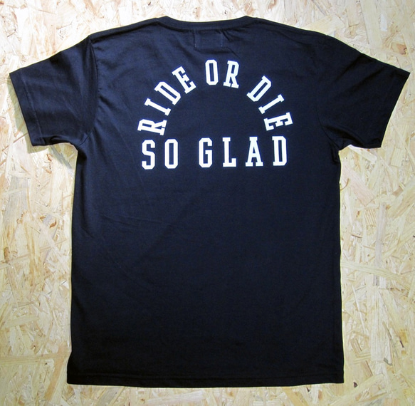 RIDE OR DIE V NECK TEE Black