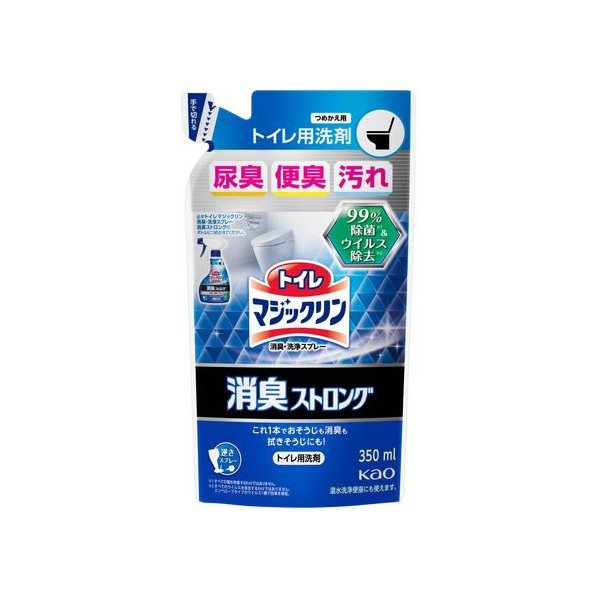 KAO トイレマジックリンスプレー 消臭ストロング 詰替用 350mL F135839