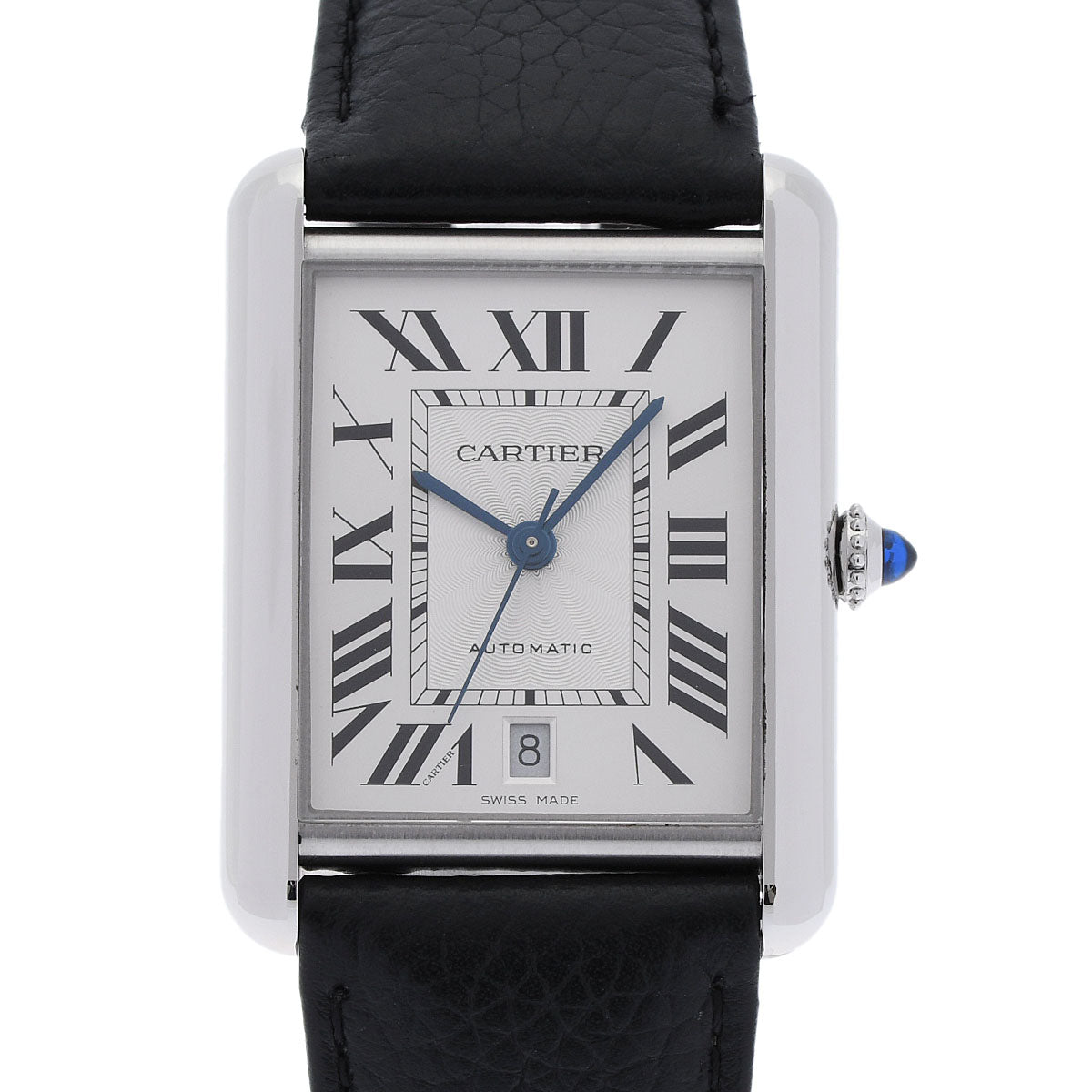 CARTIER カルティエ タンク マスト XLサイズ WSTA0040 メンズ SS/革 腕時計 自動巻き シルバー文字盤 Aランク 中古 