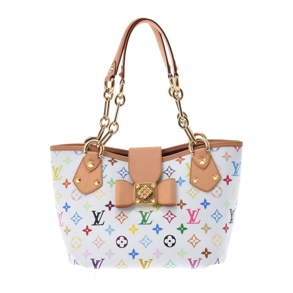 LOUIS VUITTON ルイヴィトン モノグラム マルチカラー アニー MM ブロン M40307 レディース モノグラムマルチカラー ハンドバッグ ABランク 中古 