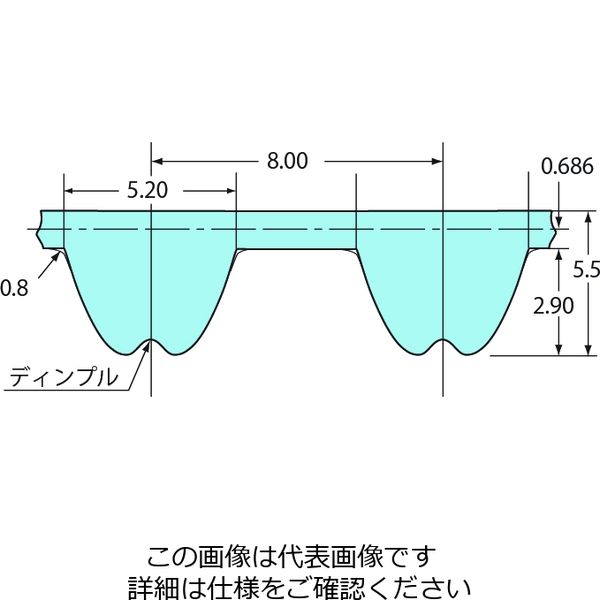 椿本チエイン PXベルト P8M形 BG3600P8M60ーW BG3600P8M60-W 1個（直送品）