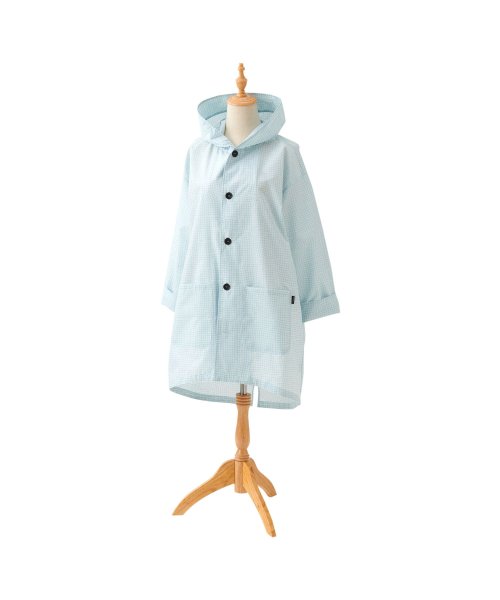 392plusm サンキューニプリュスエム レインコート レインウェア レディース ポンチョ 撥水 巾着付き RAIN COAT ホワイト ベージュ グリーン