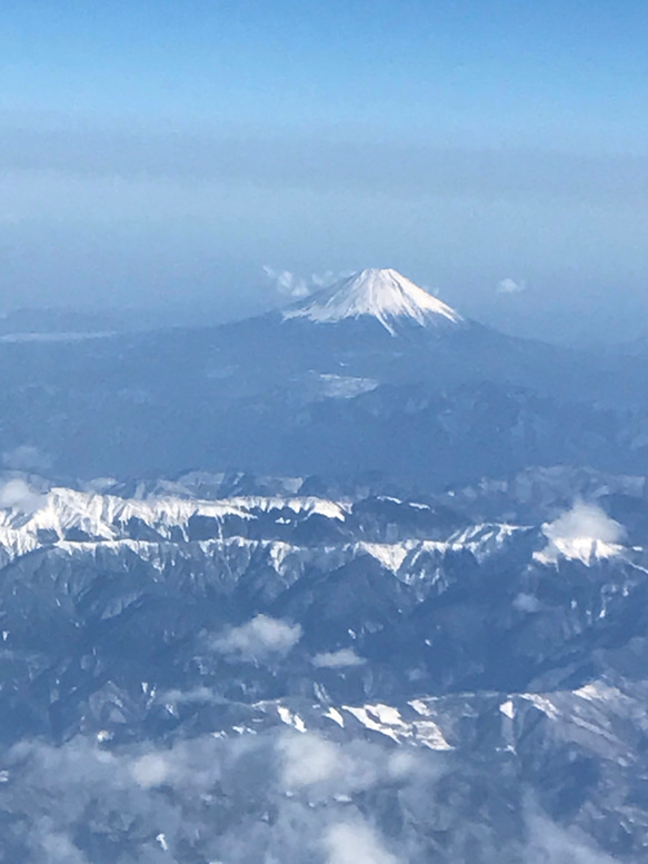 白雪の富士山