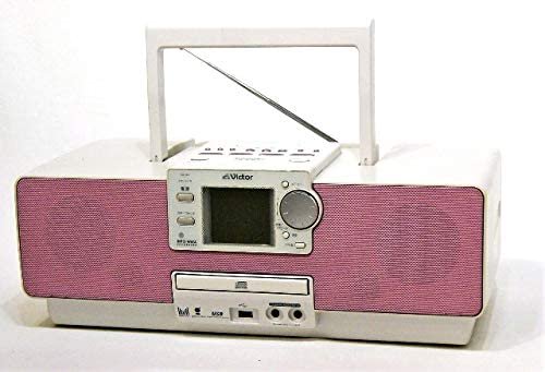 Victor ビクター JVC RD-M8-P ピンク Clavia クラビア CD/メモリーポータブルシステム ラジカセ形状【中古品】