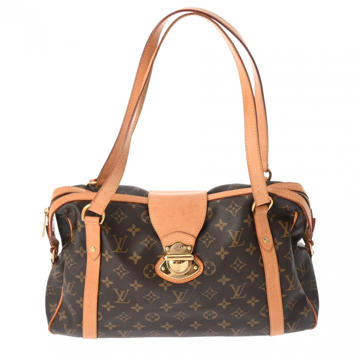 LOUIS VUITTON ルイヴィトン モノグラム ストレーザー PM ブラウン M51186 レディース モノグラムキャンバス ショルダーバッグ Bランク 中古 