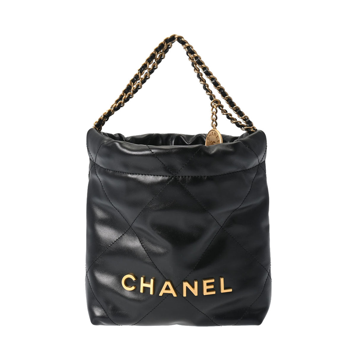 CHANEL シャネル シャネル22 ホーボーバッグ 黒 ゴールド金具 AS3980 レディース カーフ 2WAYバッグ 新品 