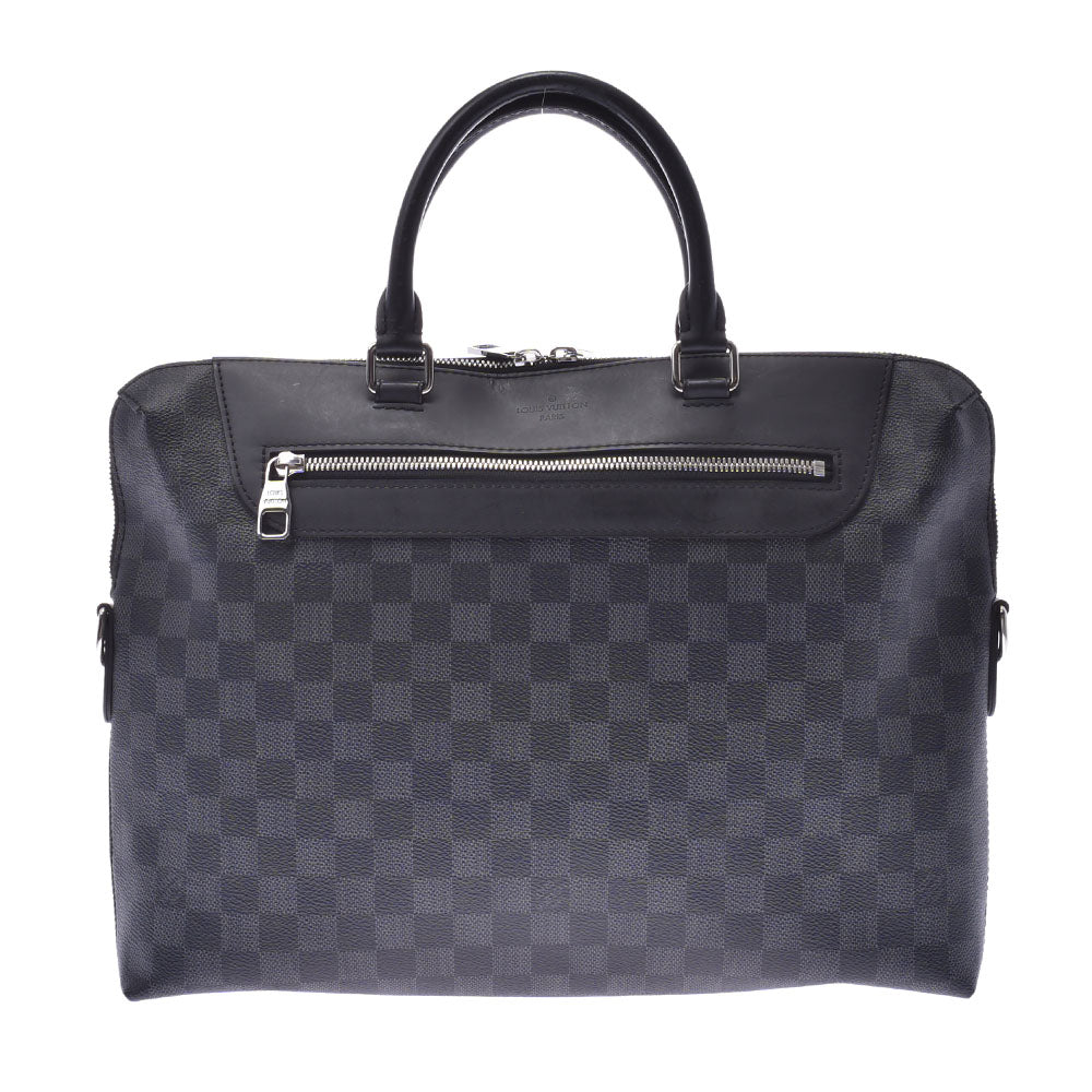 LOUIS VUITTON ルイヴィトン ダミエ グラフィット PDJ 2WAYバッグ 黒/グレー N48260 メンズ ビジネスバッグ Bランク 中古 