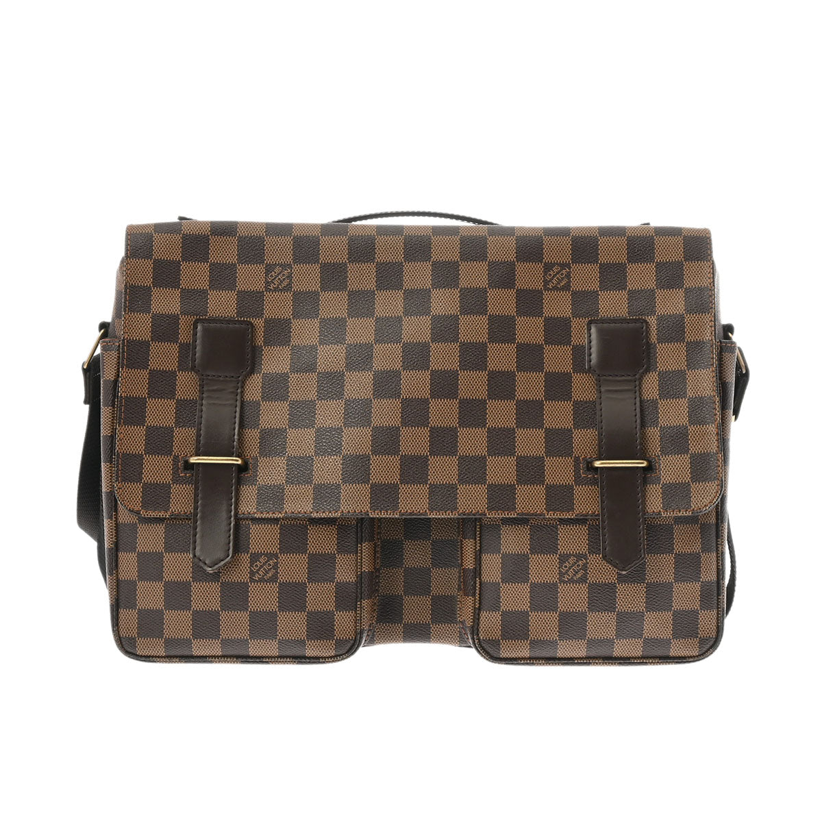 LOUIS VUITTON ルイヴィトン ダミエ ブロードウェイ ブラウン N42270 ユニセックス ダミエキャンバス ショルダーバッグ Bランク 中古 