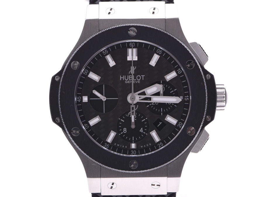 HUBLOT ウブロ ビッグバン エボリューション  301.SM.1770.GR メンズ セラミック/SS/ラバー 腕時計 自動巻き 黒文字盤 Aランク 中古 