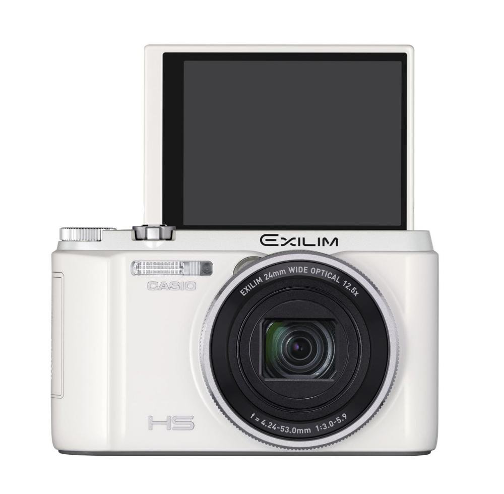 CASIO EXILIM デジタルカメラ ハイスピード 1610万画素 広角24mm 光学12.5倍ズーム ホワイト EX-ZR400WE