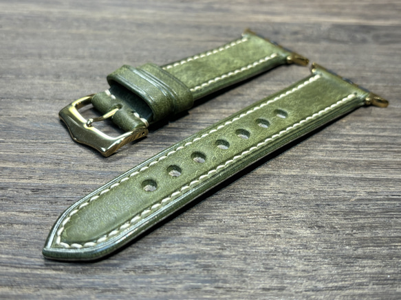 Apple Watch band【刻】44/45mmサイズ italian leather