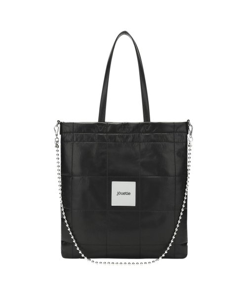 ジュエティ jouetie トートバッグ ラージ レディース メタリックPU キルティング LARGE TOTE ブラック ピンク ゴールド シルバー 黒 81