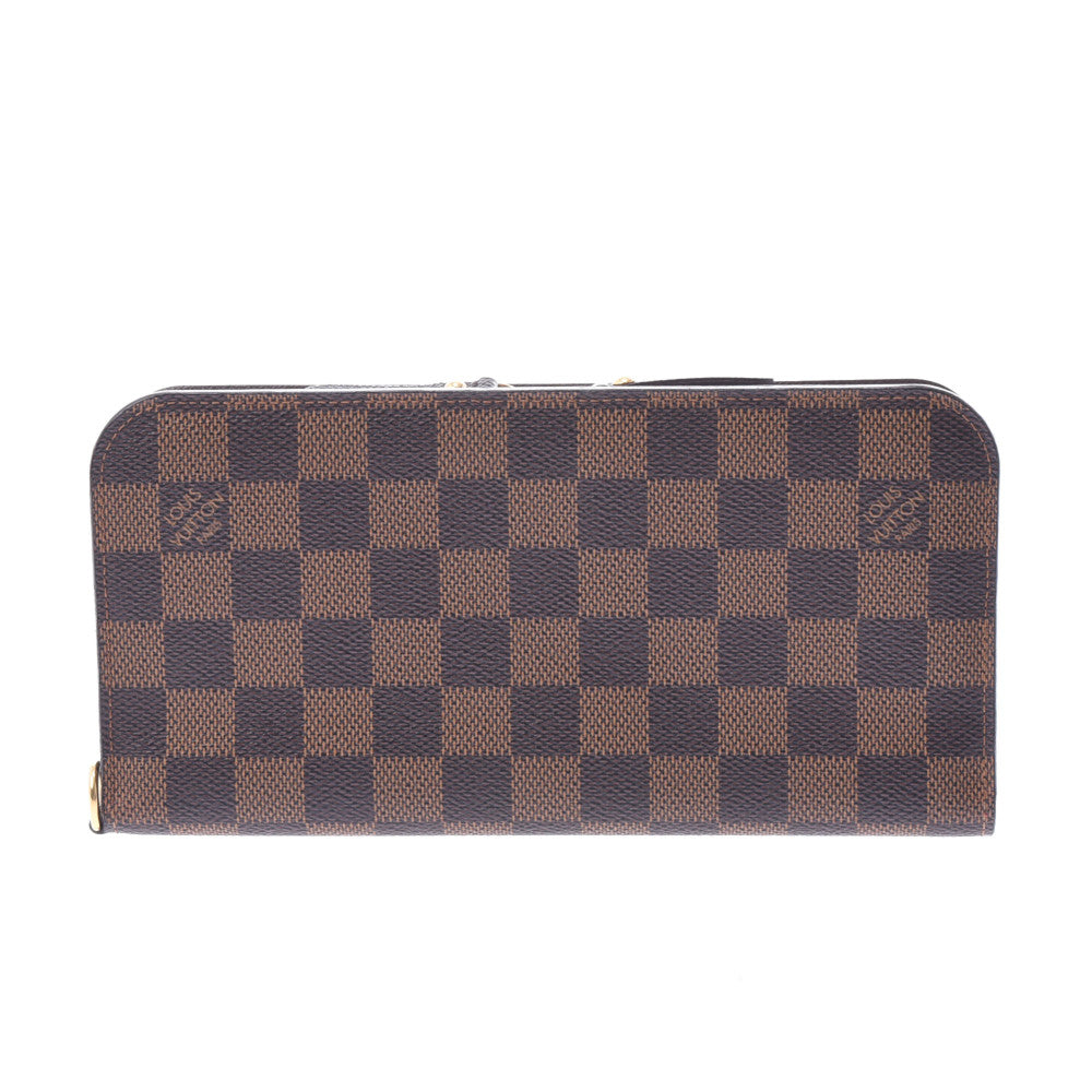 LOUIS VUITTON ルイヴィトン ダミエ ポルトフォイユ アンソリット ブラウン N63071 ユニセックス ダミエキャンバス 長財布 ABランク 中古 