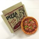 1個　ピザセット　(pizazz 1枚、箱)  テイクアウト　フード　飲食　ミニチュア　アイテム　ドール用品 ドールハウス