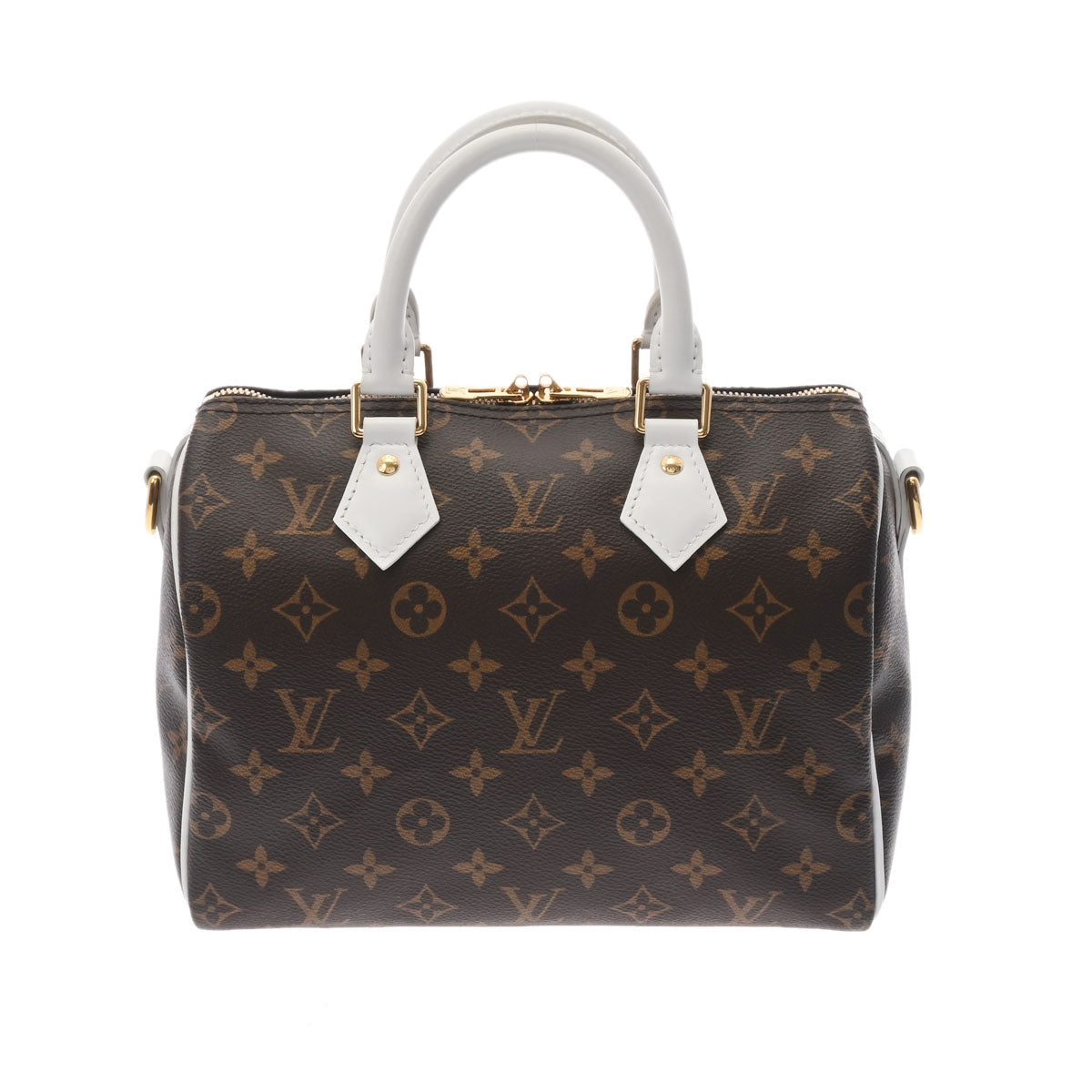 LOUIS VUITTON ルイヴィトン モノグラム スピーディバンドリエール25 ブラウン/白 M20754 ユニセックス モノグラムキャンバス ハンドバッグ Aランク 中古 