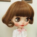 ネオブライス ウィッグ 内巻きカール マロンブラウン 10インチ/ドール Blythe