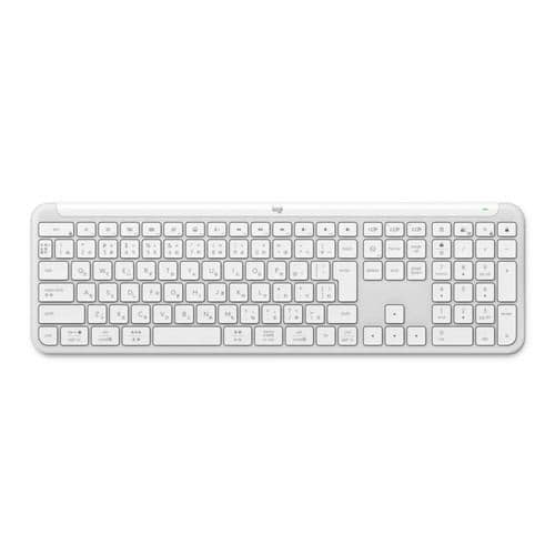 【推奨品】logicool K950OW キーボード Signature Slim ワイヤレス Bluetooth・USB Mac/Windows対応 オフホワイト