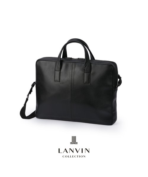 ランバンコレクション ビジネスバッグ ブリーフケース メンズ ブランド レザー 本革 撥水 日本製 A4 2WAY LANVIN COLLECTION  2865 - aribooks.com