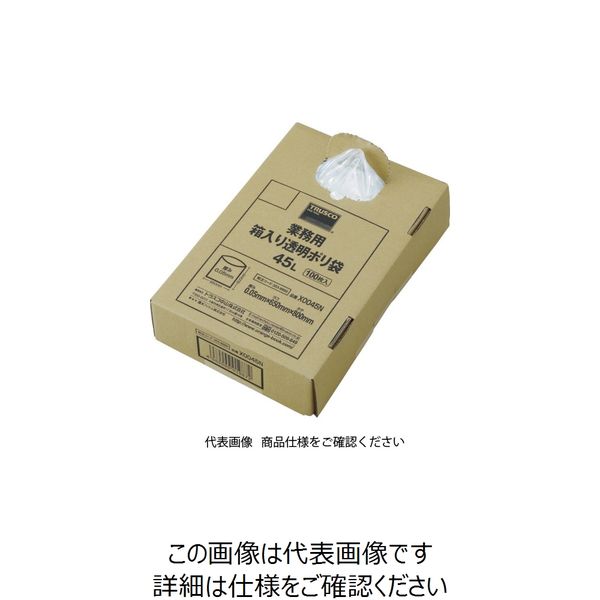 トラスコ中山 ＴＲＵＳＣＯ　まとめ買い　業務用ポリ袋　透明・箱入り　０．０５Ｘ１ X0120N 1箱(100枚) 488-6437