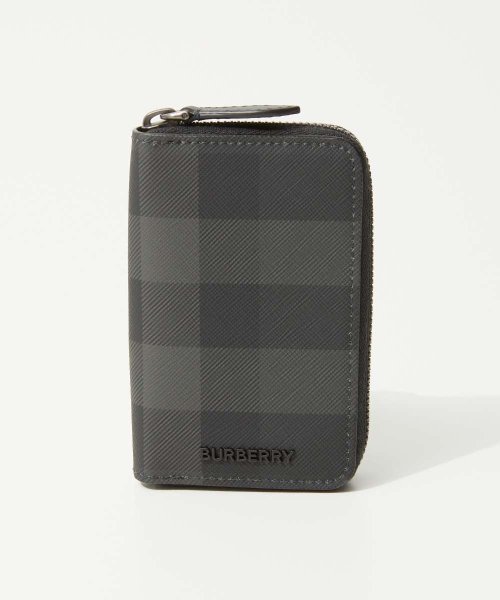 バーバリー BURBERRY 8079010 カードケース CHECK & LEATHER SMALL ZIG メンズ カードホルダー スモールジグ チェック柄