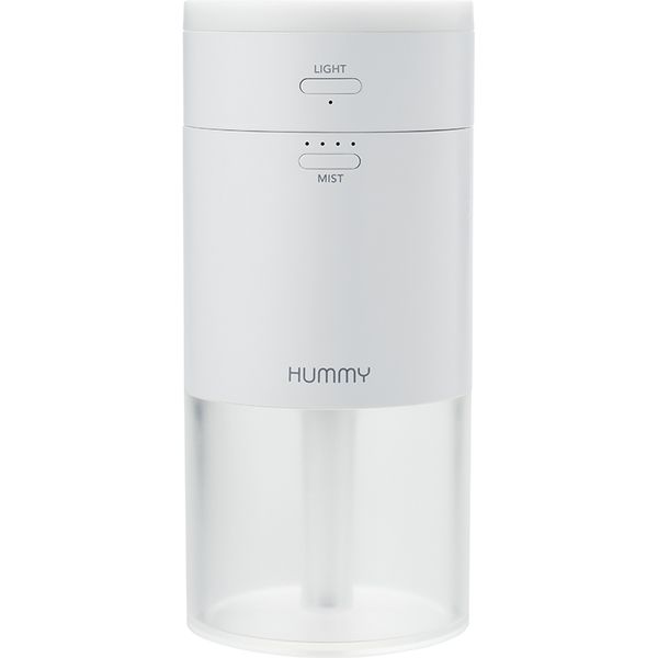 アピックスインターナショナル 充電式ポータブルLED加湿器 HUMMY ホワイト 400ml ポータブル コンパクト APD-220WH（直送品）