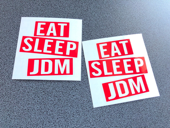 USDM JDM EAT SLEEP JDM ステッカー アメ車 US【カラー選択可】 送料無料♪