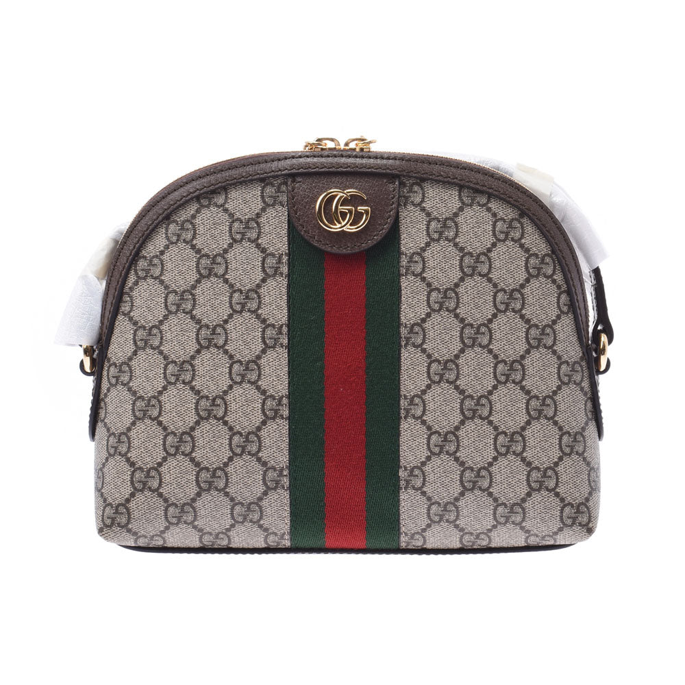 GUCCI グッチ オフディア GGスプリーム シェリーライン ベージュ系/茶/緑/赤  499621 レディース GGスプリームキャンバス ショルダーバッグ 未使用 