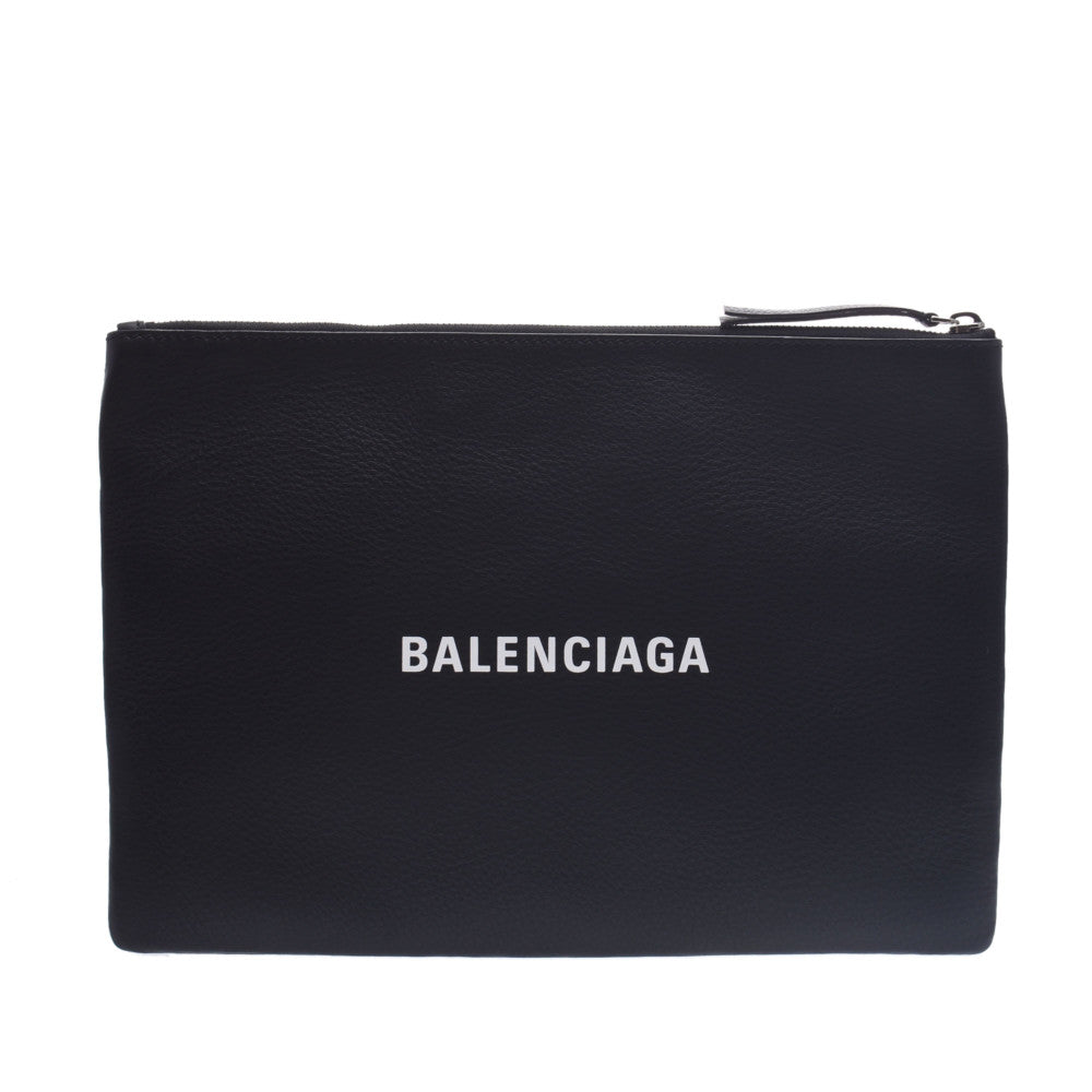 BALENCIAGA バレンシアガ クリップ 黄/白 485110 ユニセックス カーフ クラッチバッグ 新同 中古 