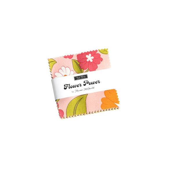 USAコットン moda mini charm 42枚セット Flower Power