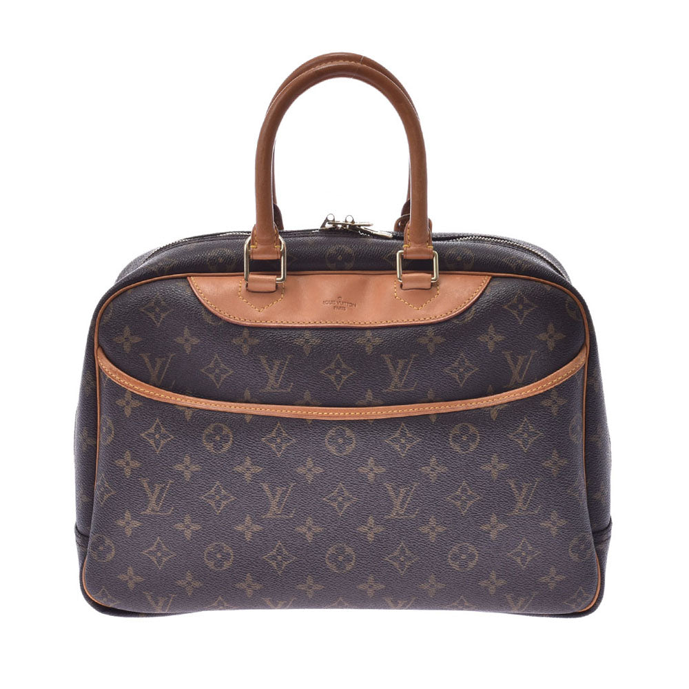 LOUIS VUITTON ルイヴィトン モノグラム ドーヴィル ブラウン M47270 ユニセックス ハンドバッグ Bランク 中古 