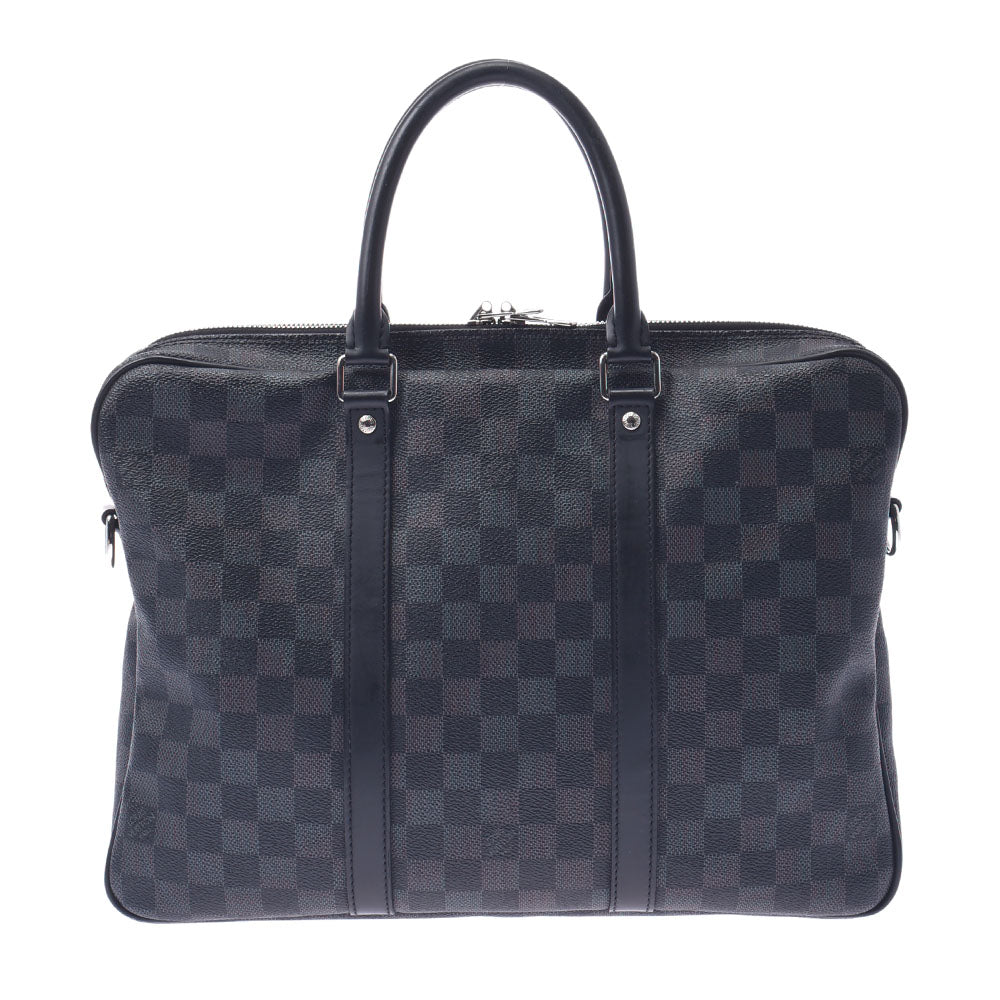 LOUIS VUITTON ルイヴィトン ダミエ グラフィット PDV PM ブリーフケース 黒/グレー N41478 メンズ ダミエグラフィットキャンバス ビジネスバッグ Bランク 中古 