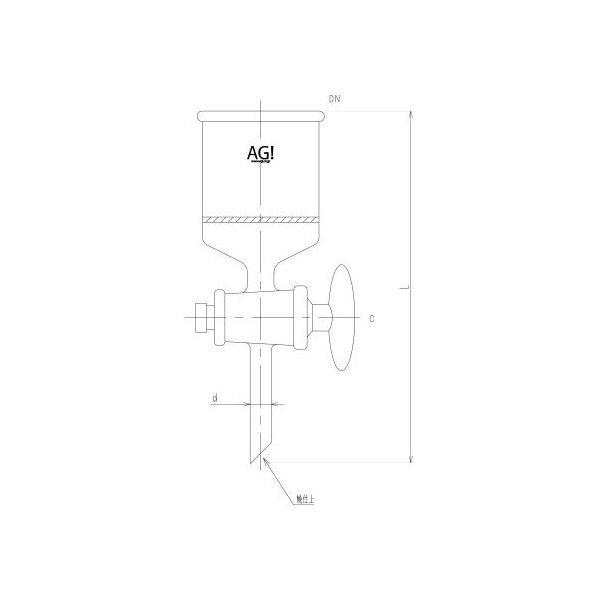 旭製作所 ブフナー形・ろ過器(コック付) 3922-3G/2 1個 63-2588-60（直送品）