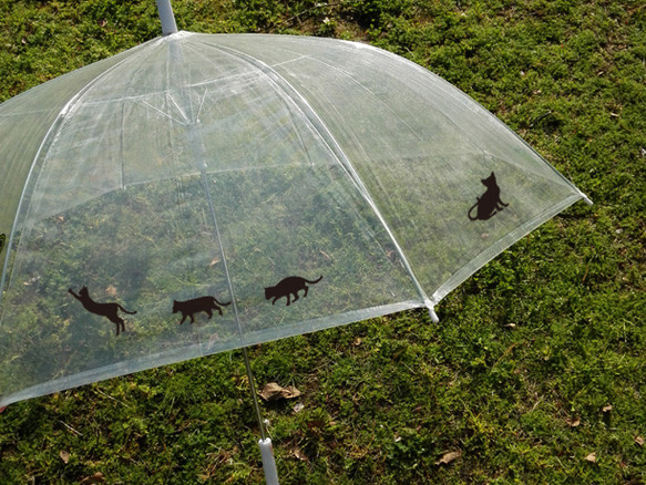 水に強い 雨の日ステッカー / 猫