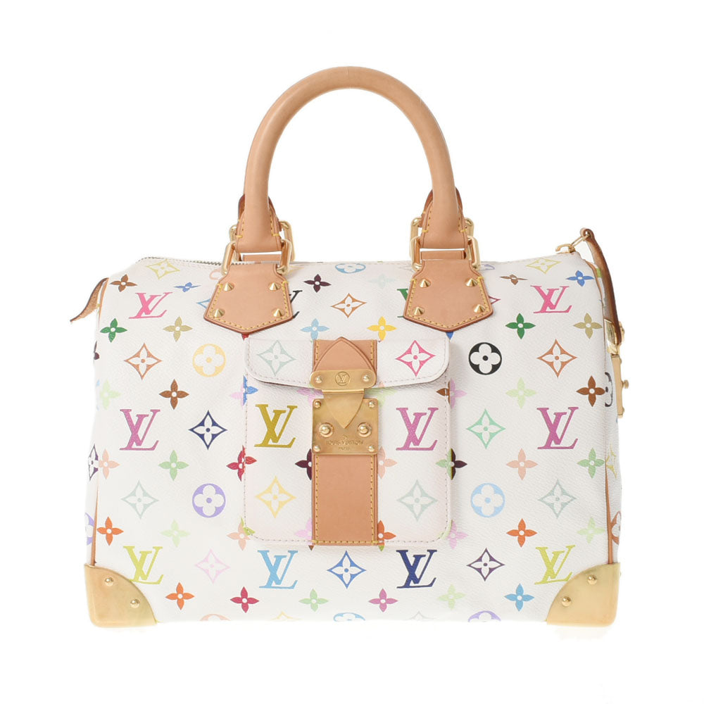 LOUIS VUITTON ルイヴィトン マルチカラー スピーディ 30 ブロン（白） M92643 レディース モノグラムマルチカラー ハンドバッグ ABランク 中古 