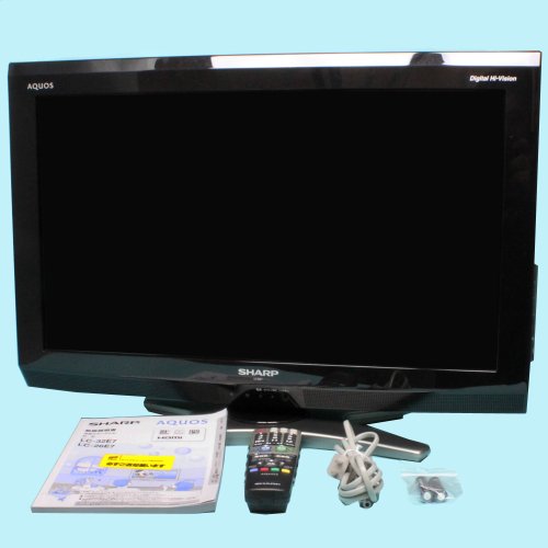 シャープ 26V型 ハイビジョン 液晶テレビ ブラック AQUOS LC-26E7-B【中古品】