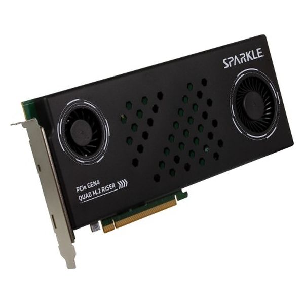 SPARKLE  ＲＩＳＥＲ　ＣＡＲＤ　ライザーカード PCIe GEN4 QUAD M.2 RISER CARD（直送品）